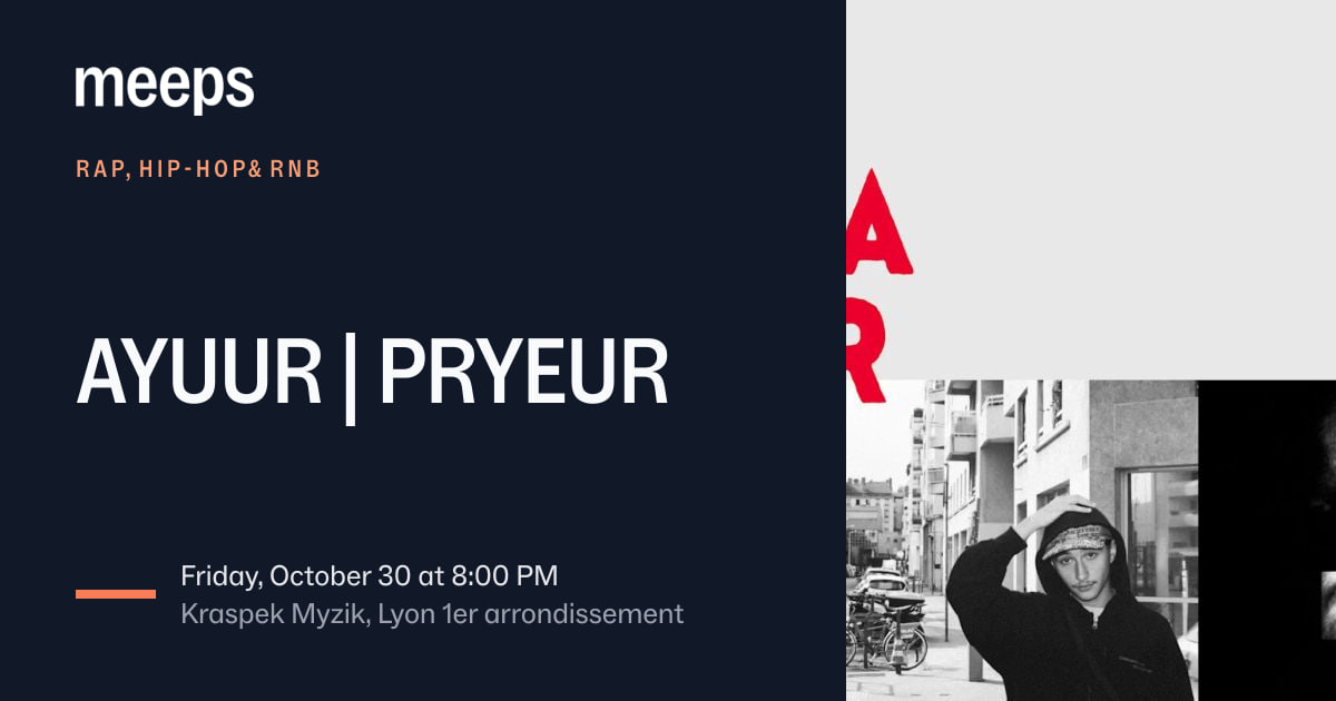 AYUUR | PRYEUR · Fri, Oct 30 · Kraspek Myzik